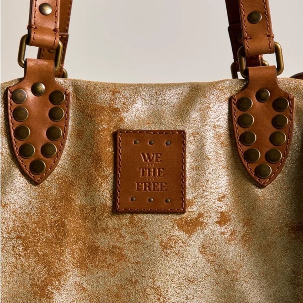 WE THE FREE AUGUSTINE PYRITE TOTE NWOT OS - Picture 4 of 9